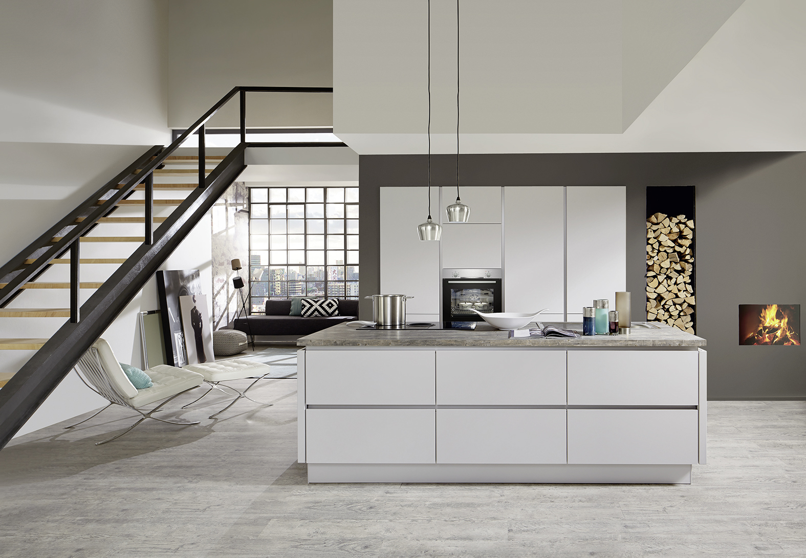 Wohnen, Leben und Kochen im Loft liegt voll im Trend!